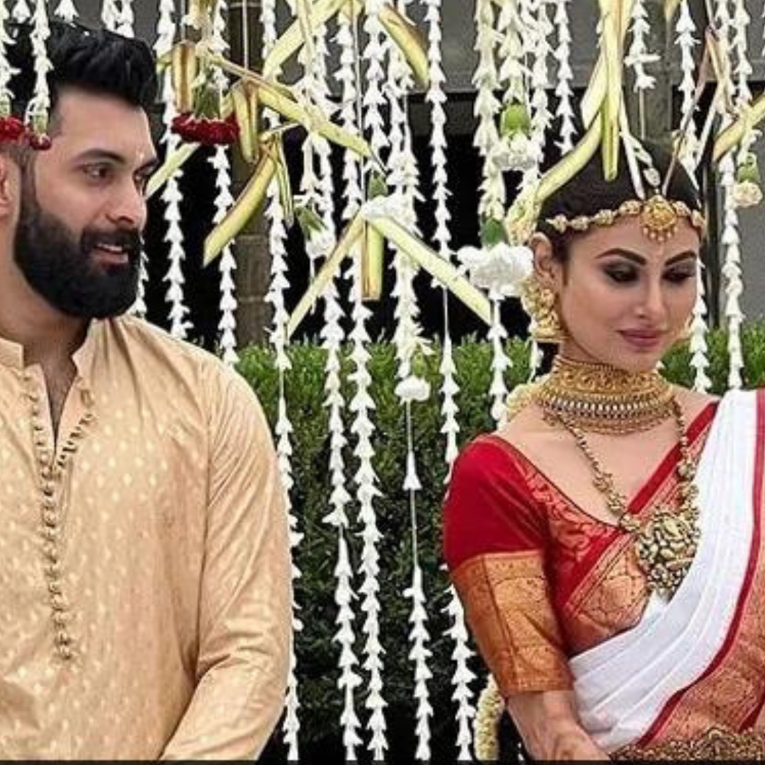 Wedding Pics: Mouni Roy Marries Suraj Nambiar In South Indian Ceremony