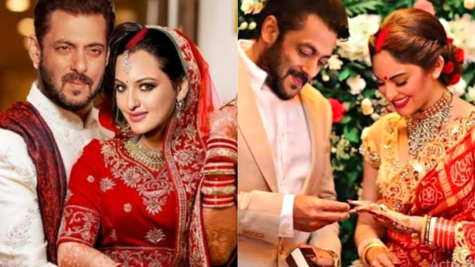 Salman Khan Secretly Got Married to Sonakshi Sinha? Viral Pic Shows Them As Newlyweds 