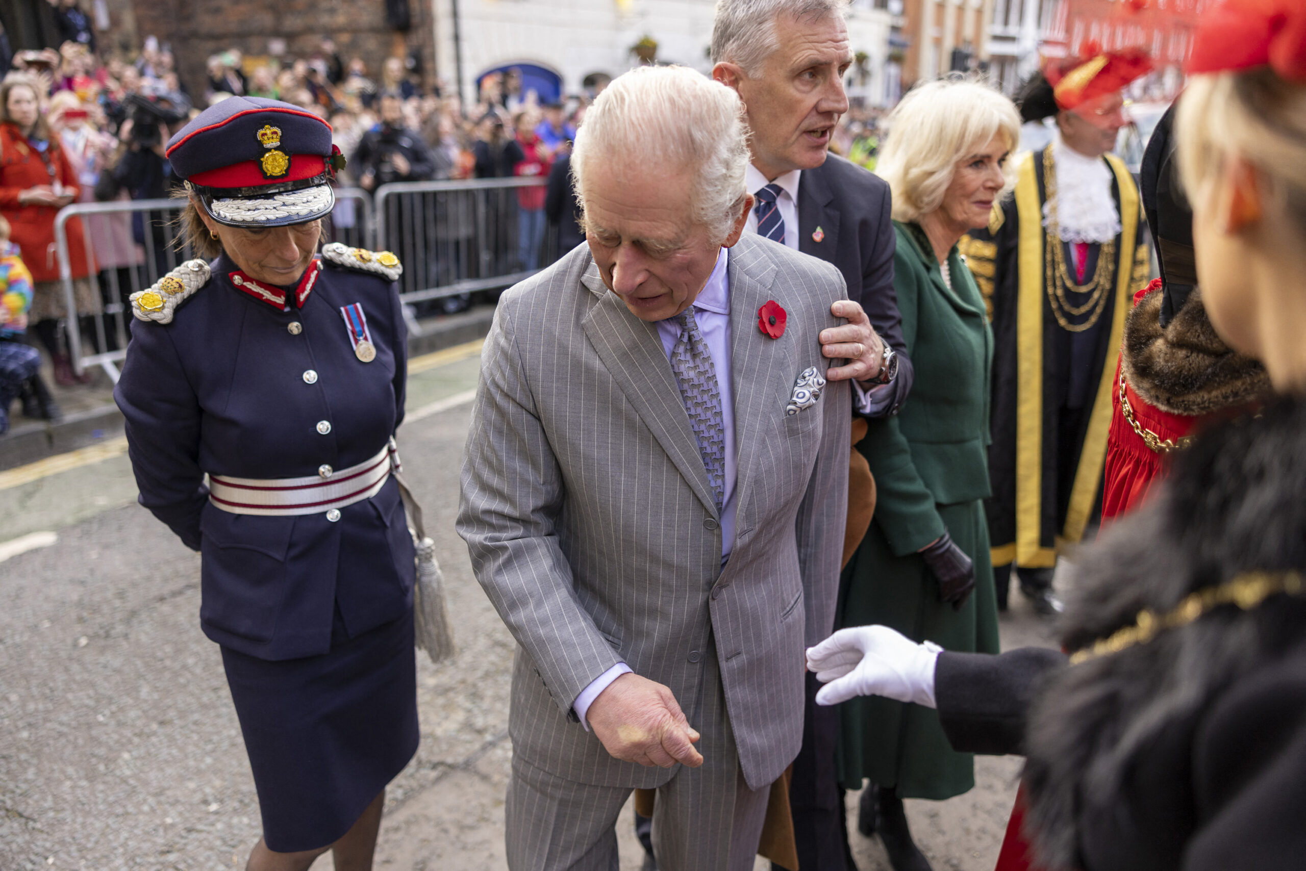Man throws eggs at King Charles, Queen consort in York, detained | Watch