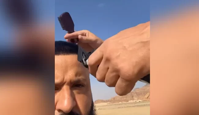 DJ Khaled Gets Haircut In The Middle Of Saudi Arabian Desert, Shows Off New Look