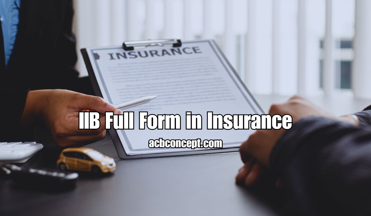 IIB Full Form in Insurance